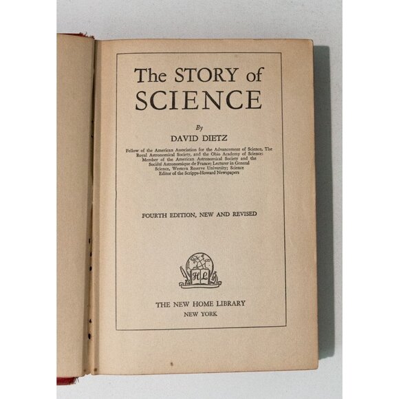 The New Home Library New York The Story Of Science By David Dietz 4th Edition - Picture 11 of 16